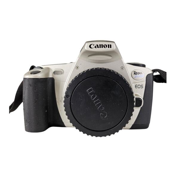 CANON EOS REBEL 2000 BLACK 35MM SLR FILM CAMERA EF MOUNT MADE JAPAN BODY ONLY - Picture 1 of 12